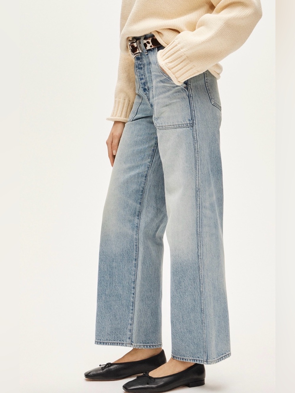 NWT J.Crew Everyday wide-leg jeans - size 31